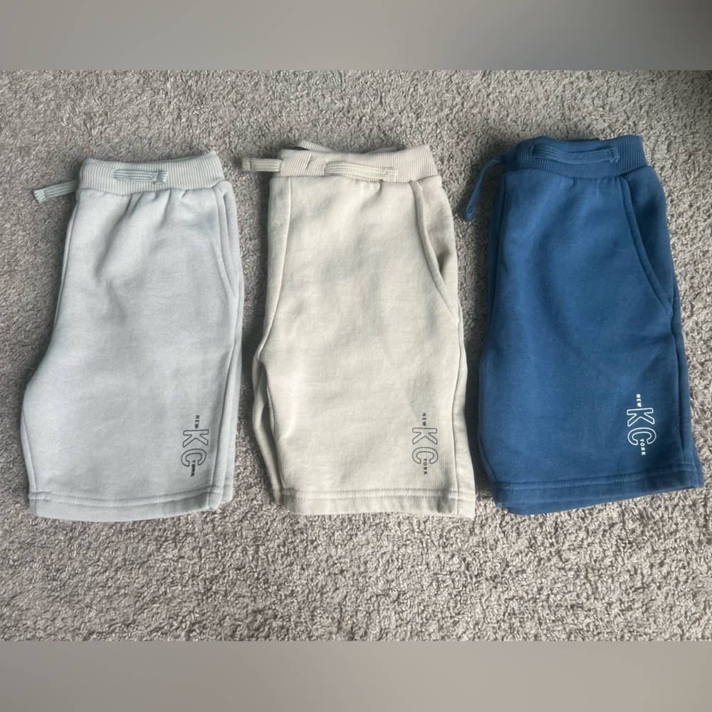 KENNETH COLE New York Shorts Set - Blue, Gray, Cream